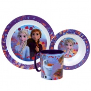 Zestaw naczyń dla dzieci (microwaveable plastic) - Frozen II Karaina : Lodu II (35004)